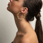 women's Earring elegant earring gold earring silver earring black rhodium earring valentines gift hoops