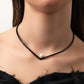  women's necklace elegant necklace gold necklace silver necklace black rhodium necklace valentines gift Womens choker 